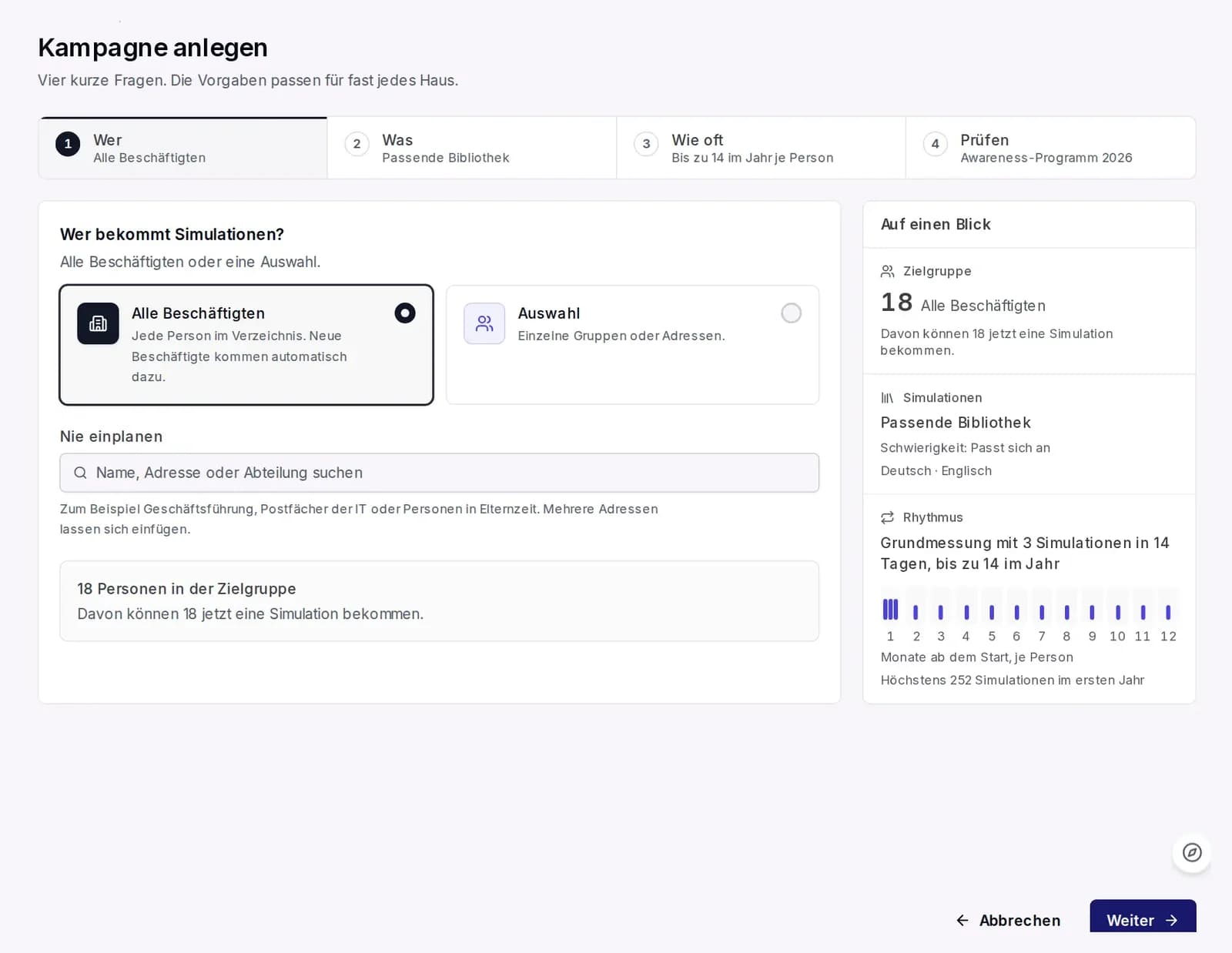Awareness im Conbool-Portal